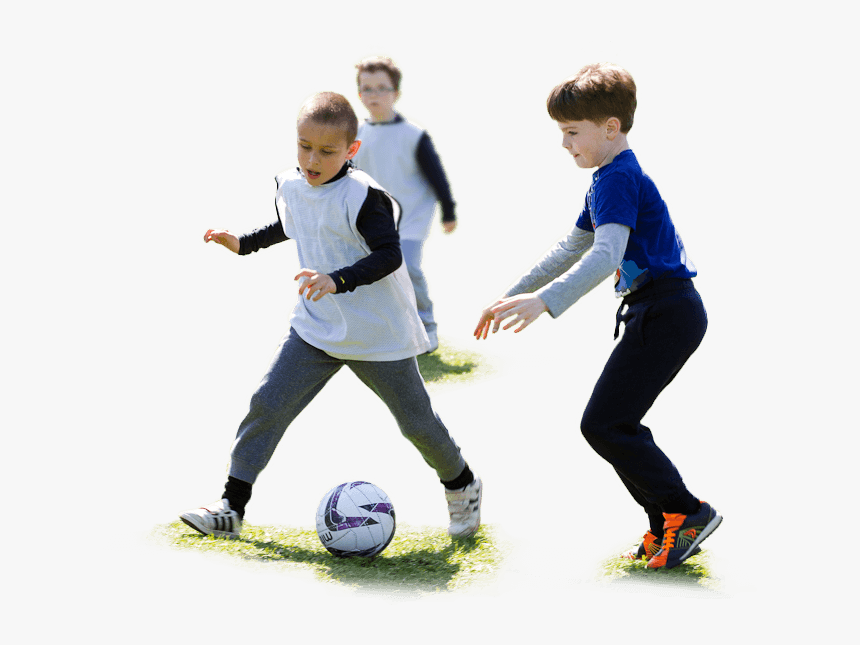 Derbyshire & Nottingham Soccer Schools - Kids Playing Soccer Png, Transparent Png, Free Download