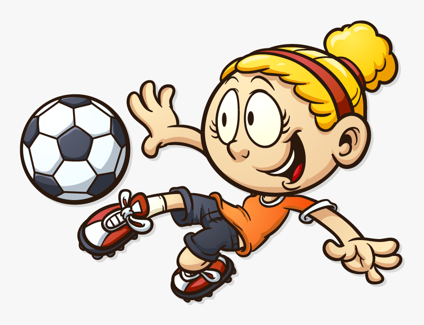 Cartoon Soccer Ball - Clipart Kids Football, HD Png Download, Free Download