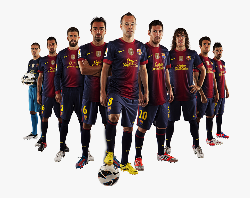 Fc Barcelona Soccer Camp - Fc Barcelona Team Png, Transparent Png, Free Download