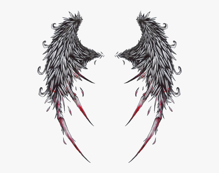 Tattoo Devil Demon Angel Png Free Photo Clipart - Angel And Demon Wings, Transparent Png, Free Download