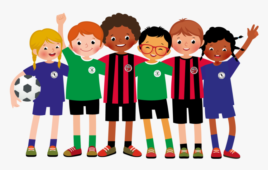 Transparent Kids Playing Soccer Png - Soccer Team Clipart Png, Png Download, Free Download