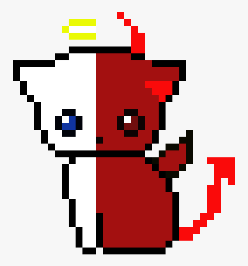 Pixel Art Devil Cat, HD Png Download, Free Download