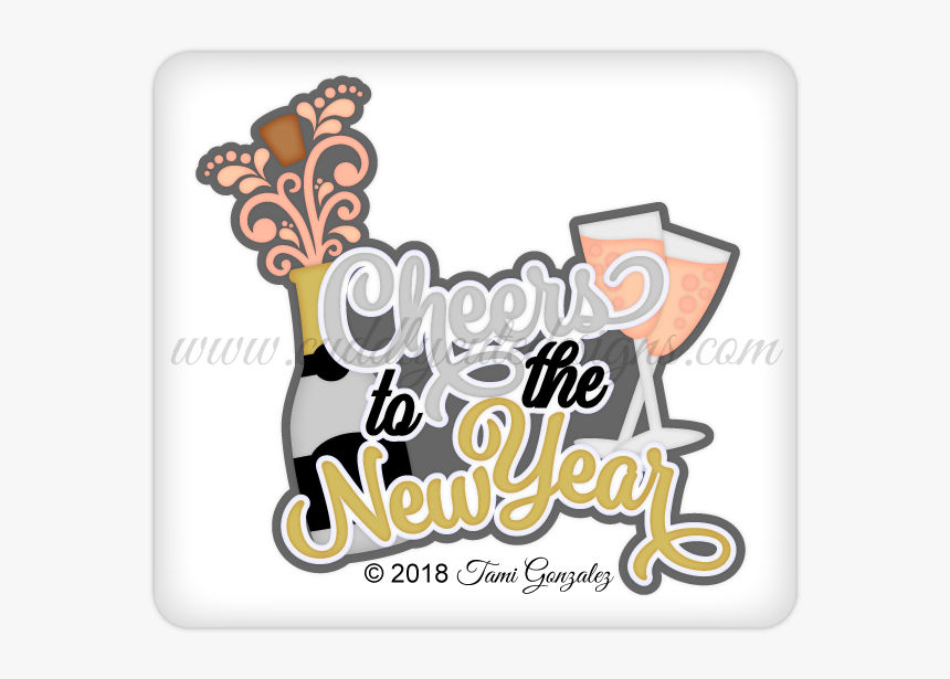 Cheers To The New Year Title - Label, HD Png Download, Free Download