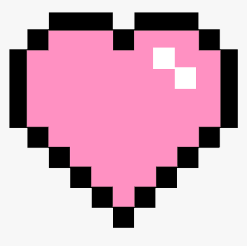 Pixel Clipart Pink - Pixel Heart Transparent, HD Png Download, Free Download