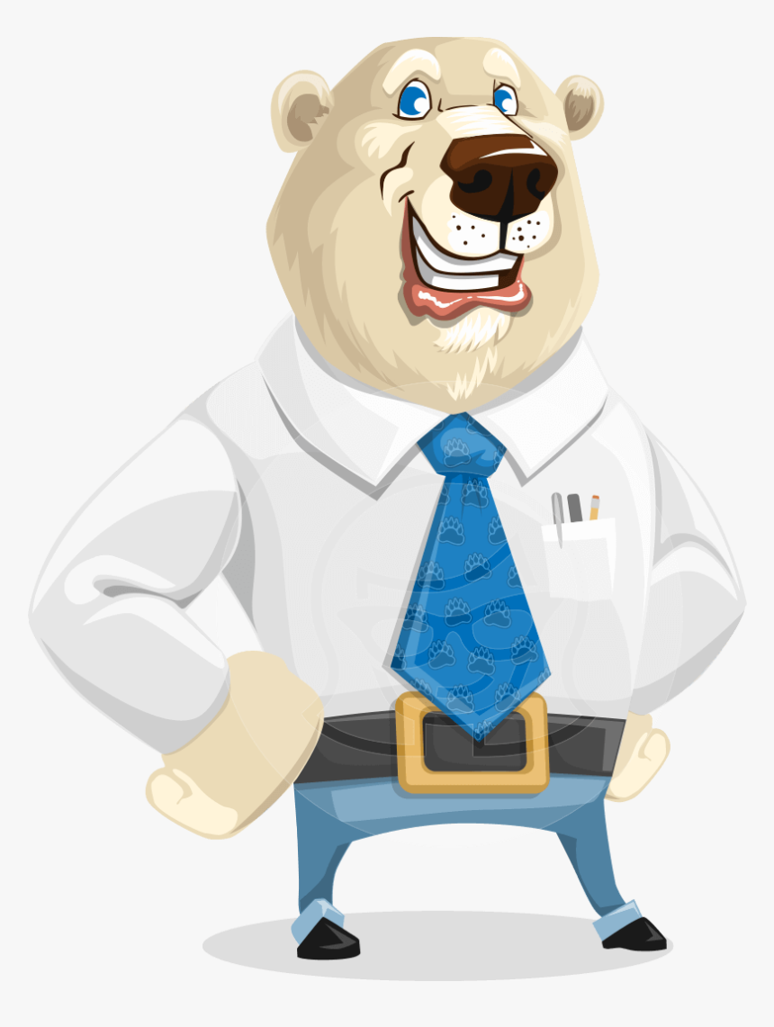 Business Polar Bear , Png Download - Клипарт Бизнесмен На Прозрачном Фоне, Transparent Png, Free Download