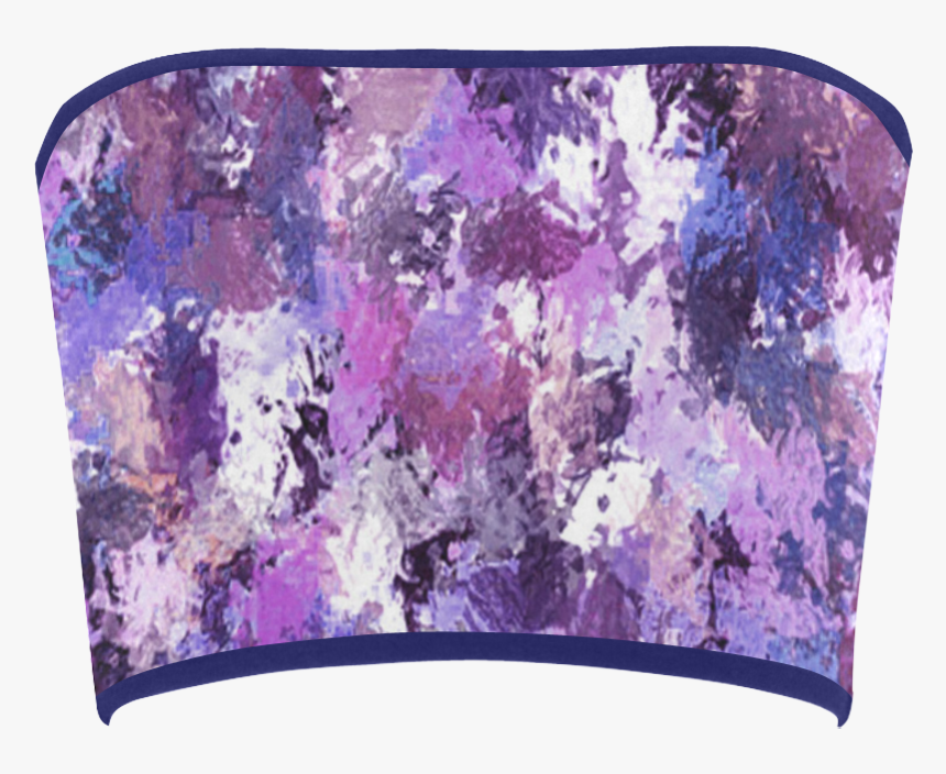 Purple Paint Splatter Bandeau Top - Hydrangea, HD Png Download, Free Download