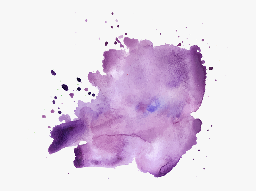 Purple Watercolour Splash For Black Country Women"s - Purple Watercolor Transparent Background, HD Png Download, Free Download