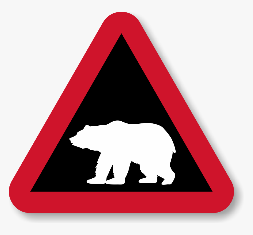 Polar Bear Alert Sign, HD Png Download, Free Download