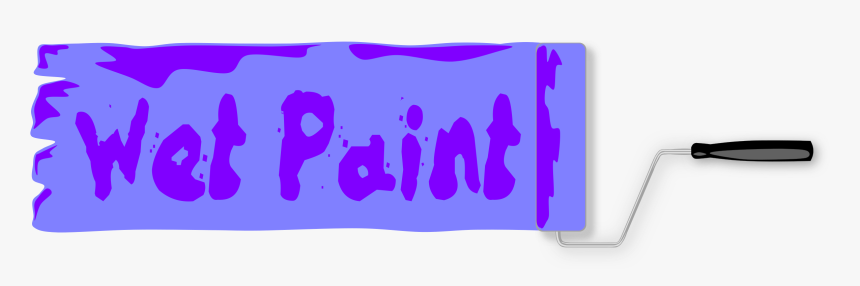 Wet Paint Sign Clip Arts - Wet Paint Sign, HD Png Download, Free Download