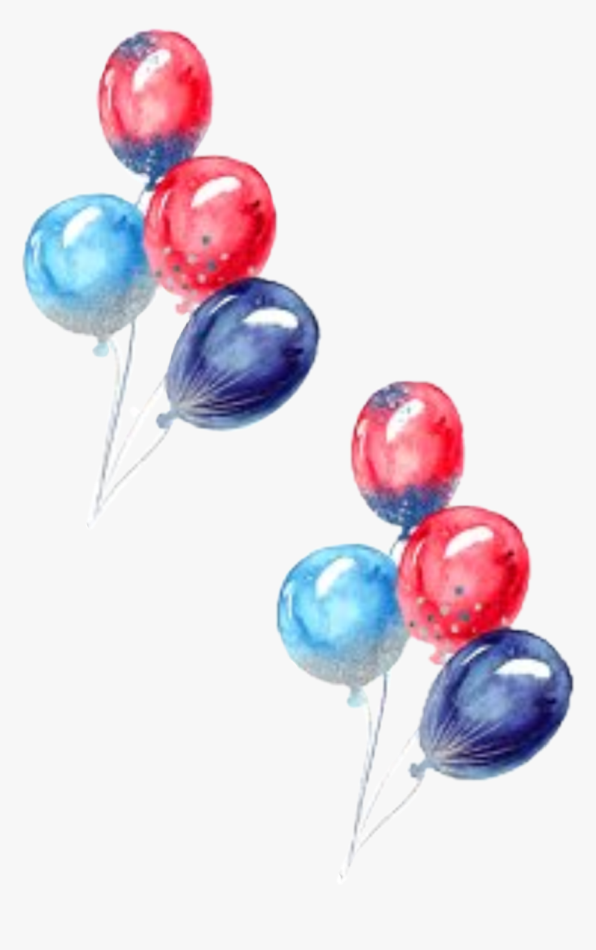 #watercolor #balloons #fourthofjuly #independenceday - Balloons Watercolor Png, Transparent Png, Free Download