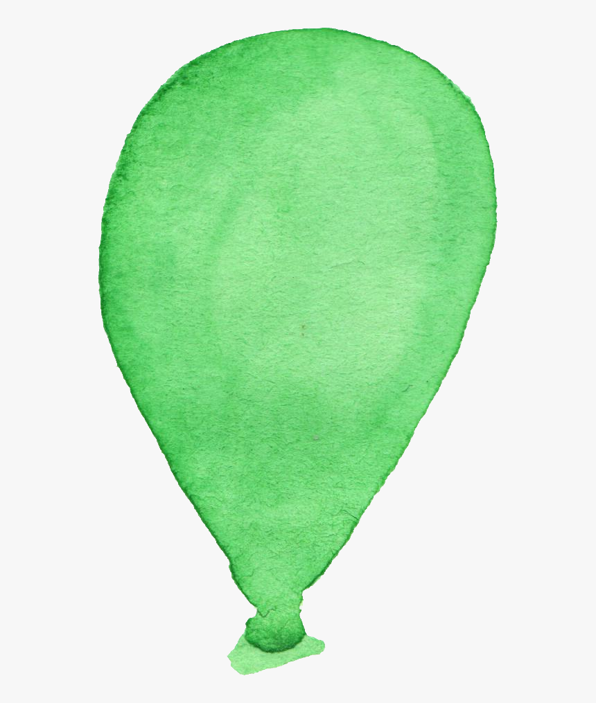Clipart Balloons Watercolour - Green Balloon Watercolor Png, Transparent Png, Free Download