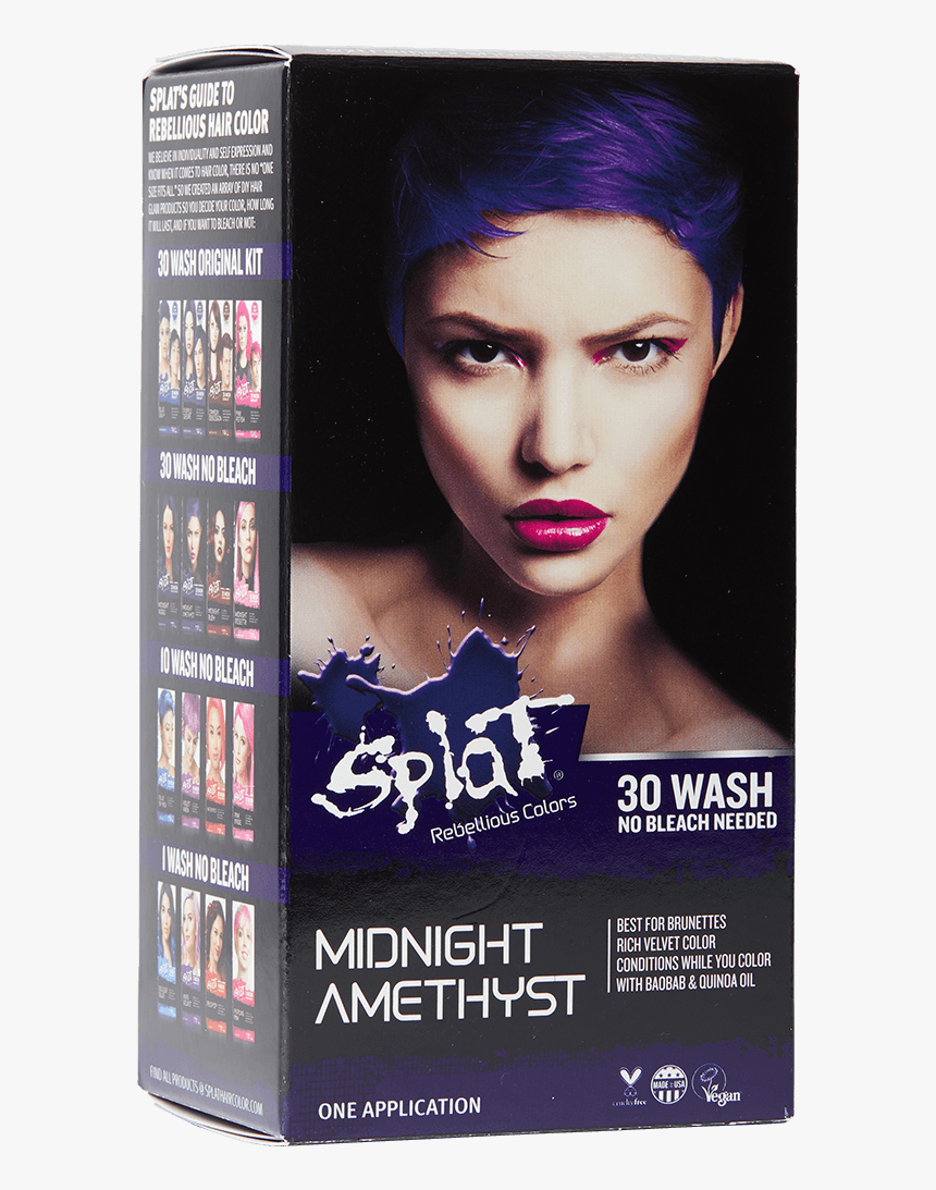 Splat Midnight Blue Hair Color, HD Png Download, Free Download