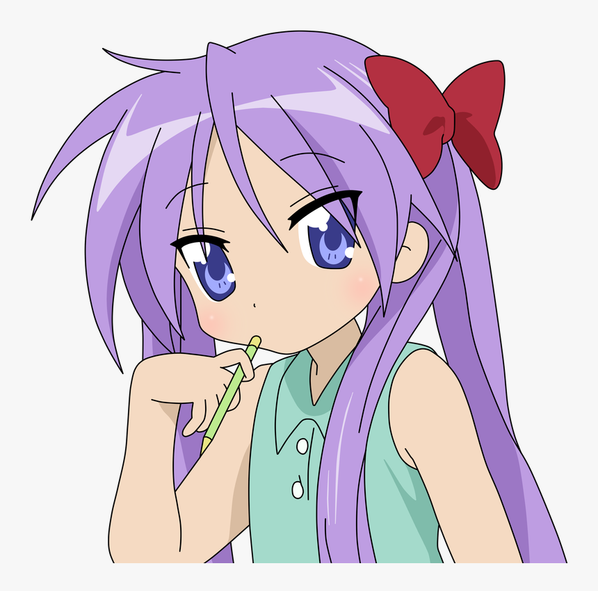 All Worlds Alliance Wiki - Kagami Hiiragi Lucky Star Drawing, HD Png Download, Free Download