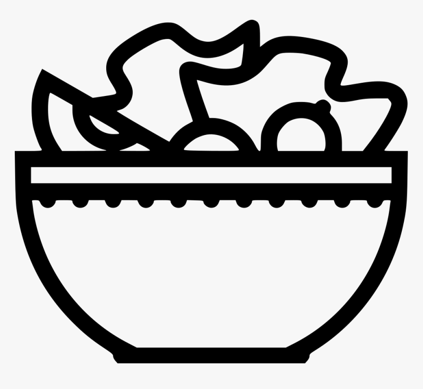 Salad - Outline Image Of Porridge, HD Png Download, Free Download