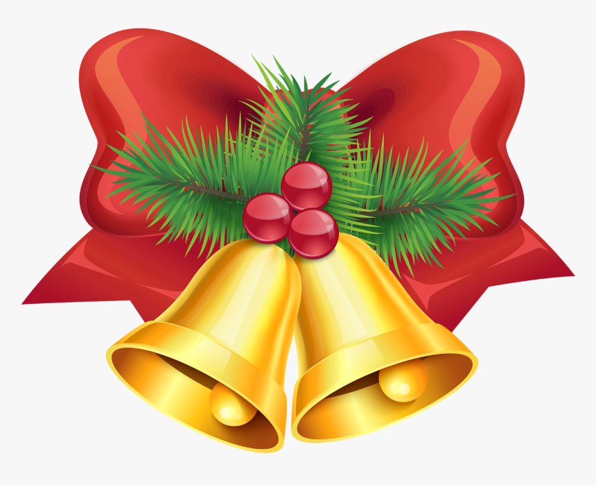 Bell Clipart Transparent Background - Christmas Bell Png Transparent, Png Download, Free Download
