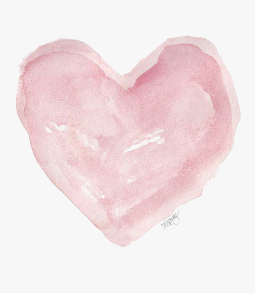 #ftestickers #watercolor #heart #pinkheart #pinkstickers, HD Png Download, Free Download