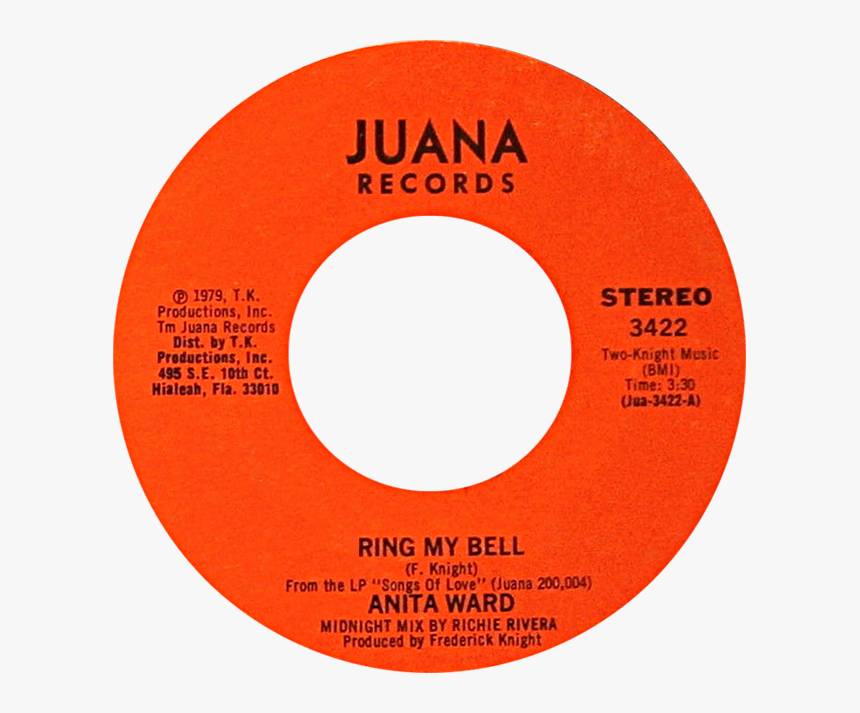 Ring My Bell By Anita Ward Us Vinyl Red Label A-side - Circle, HD Png Download, Free Download