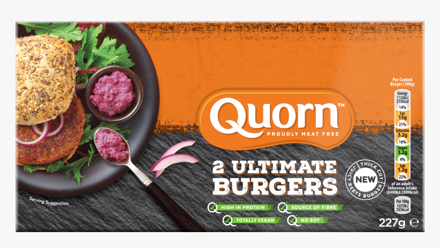 Quorn Ultimate Vegan Burger, HD Png Download, Free Download