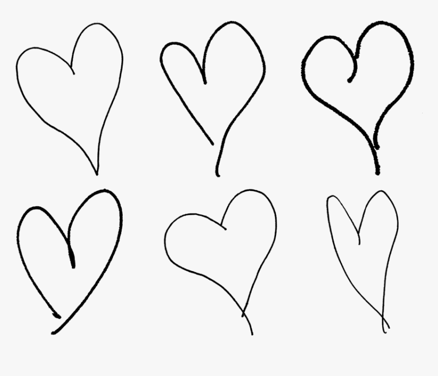 Hand Drawn Heart Png - Transparent Background Hand Drawn Heart Png, Png Download, Free Download