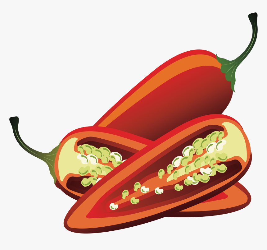 Jalapexf1o Bell Pepper Facing Heaven Pepper Mexican - Chilli Seed Clipart, HD Png Download, Free Download