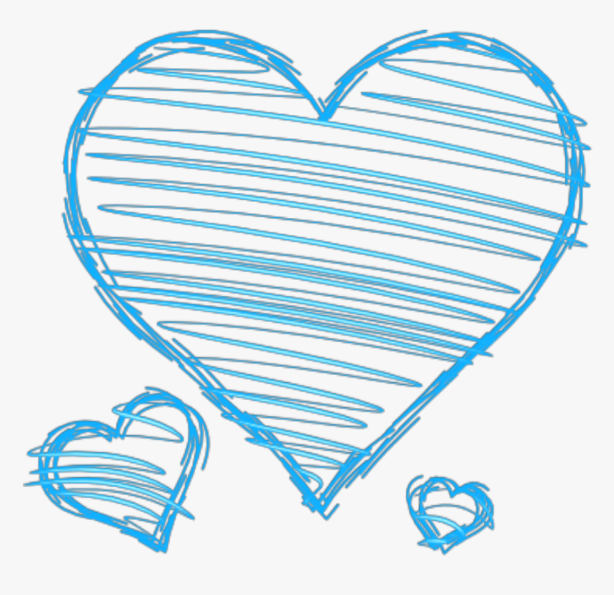 Doodle Hearts Png - Pink Doodle Hearts Png, Transparent Png, Free Download