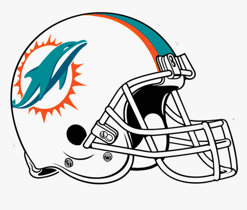 Nfl Afc Mia 2018 Helmet Left Side - Miami Dolphins Helmet Logo, HD Png Download, Free Download