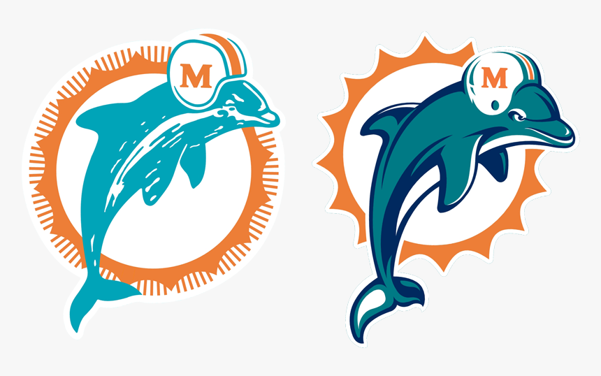 Dolphins Logo From 1966 - Miami Dolphins Logo Old, HD Png Download is free ...