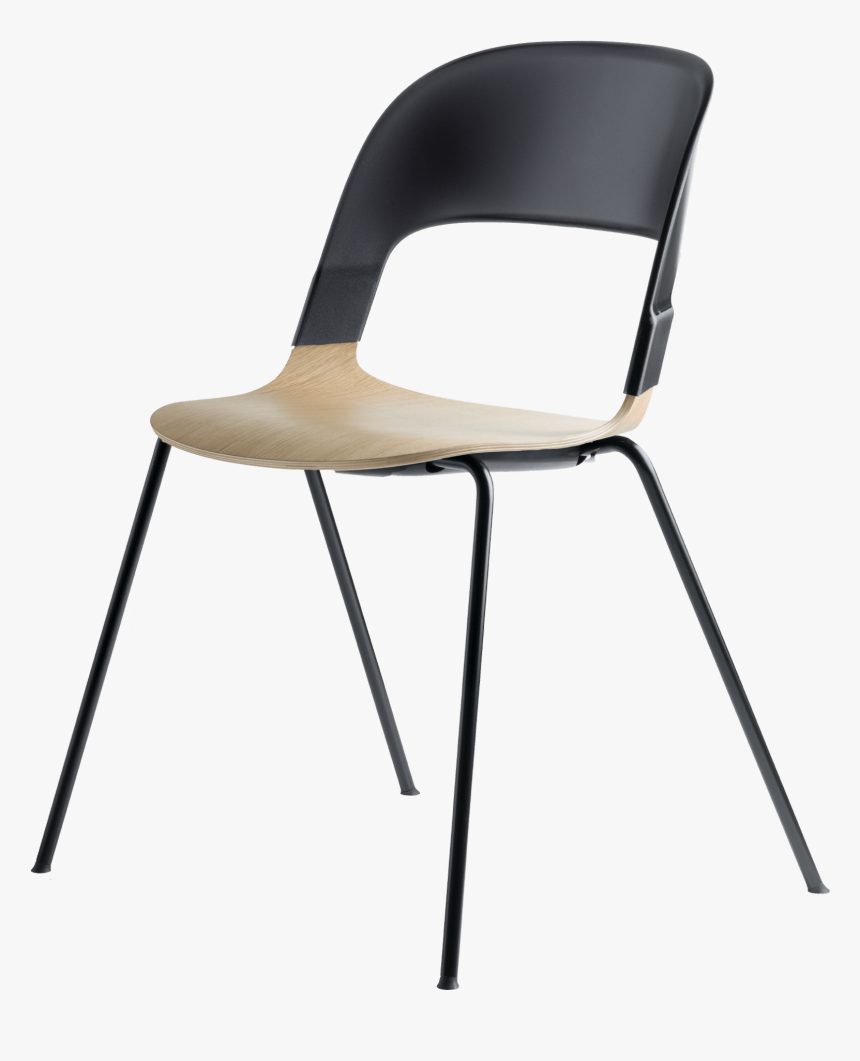 Black Oak Black Powered Steel - Fritz Hansen Pair Chair, HD Png Download, Free Download