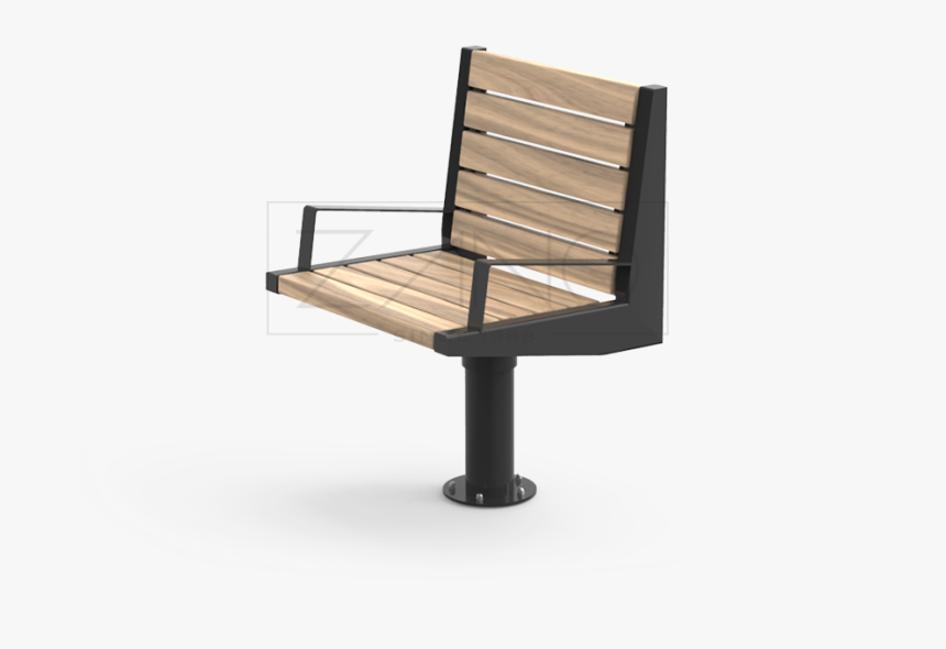 Black Steel Contemporary Urban Furniture Rotary Chair - Office Chair, HD Png Download, Free Download