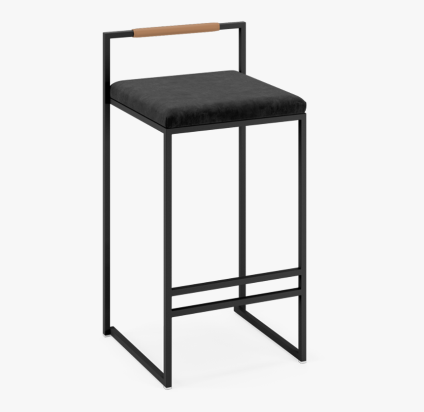 Freja Barstol I Sammet - Black Minimalist Bar Stools, HD Png Download, Free Download