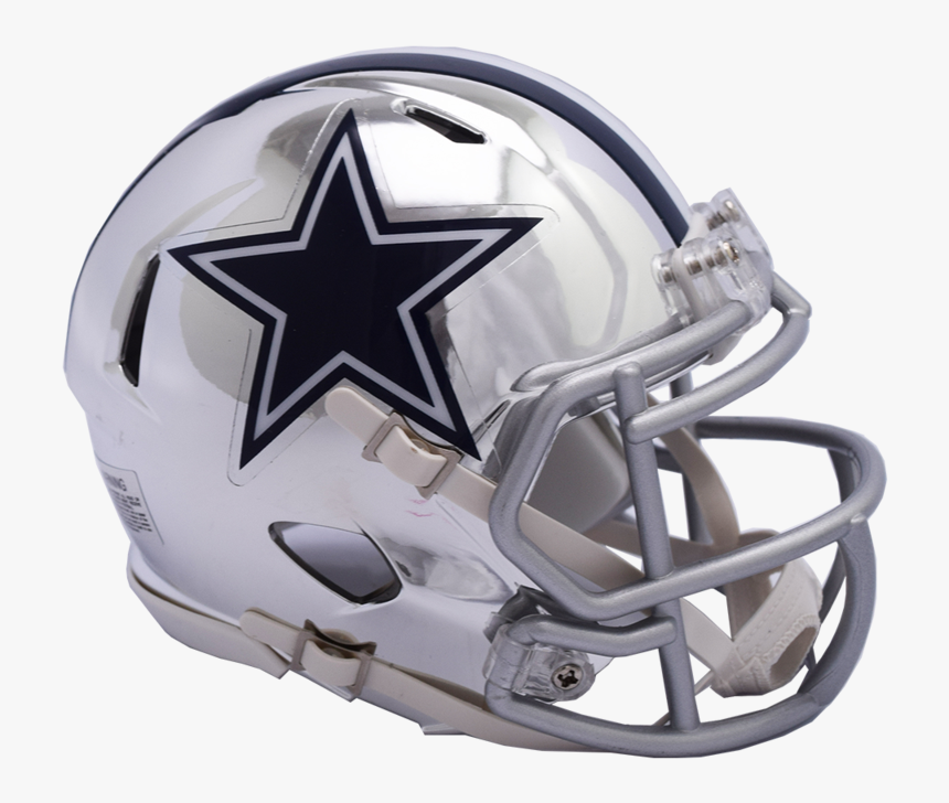 Dallas Cowboys Chrome Riddell Speed Mini Football Helmet - Dallas Cowboys Football Helmet, HD Png Download, Free Download