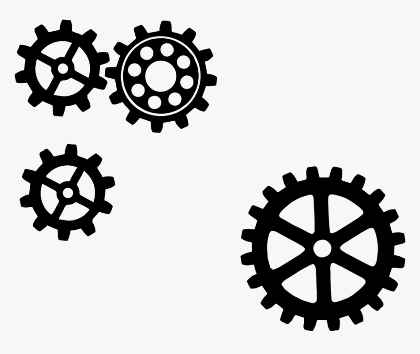 Mechanical, Machine, Discs, Gear, Mechanism, Machinery - Spinning Gear Gif Transparent, HD Png Download, Free Download