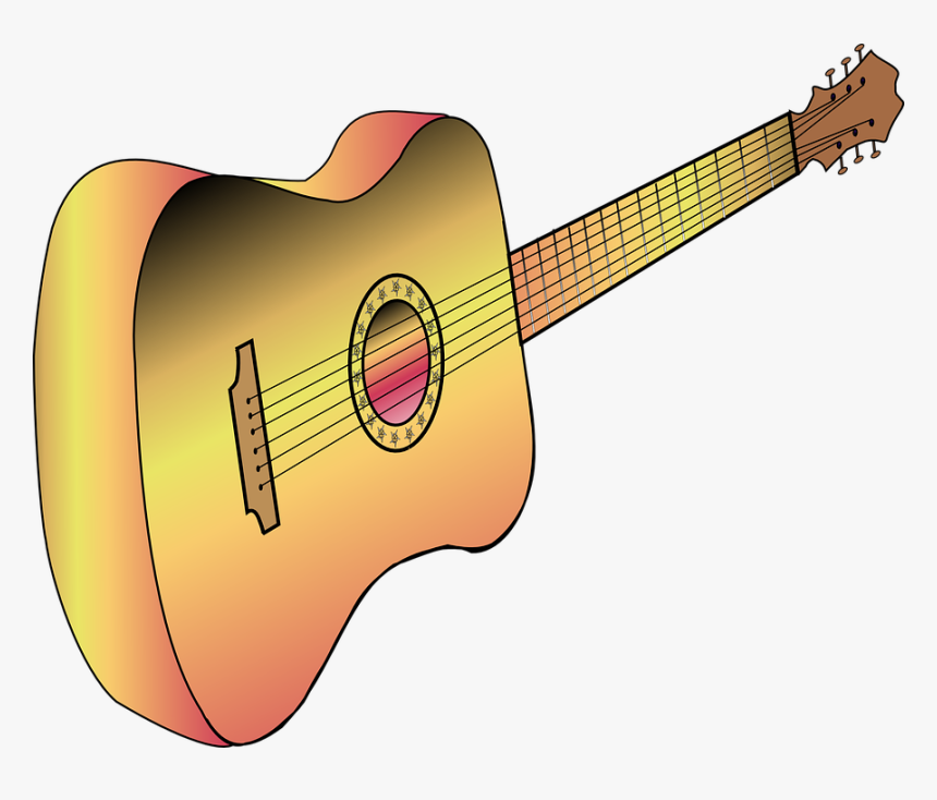 Guitar, Acoustic, Music, String, Instrument, Wooden - Guitar Clip Art, HD Png Download, Free Download