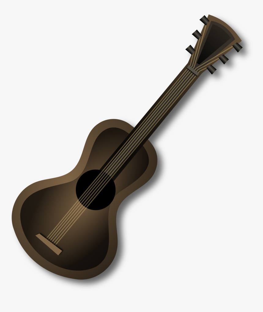 Brown Guitar Clip Arts - Brown Guitar Clipart, HD Png Download, Free Download