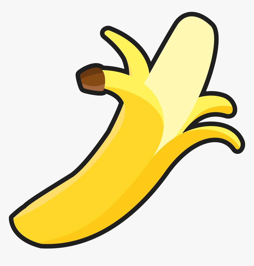 Free Vector Graphic - Peeled Banana Clipart, HD Png Download, Free Download