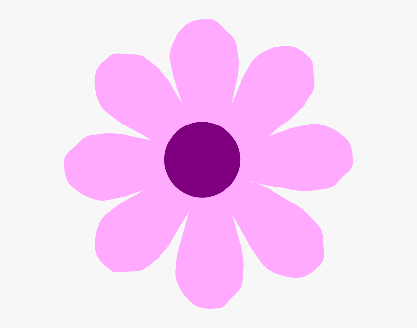 Pink Flower Svg Clip Arts - 8 Petal Flower Clipart, HD Png Download, Free Download