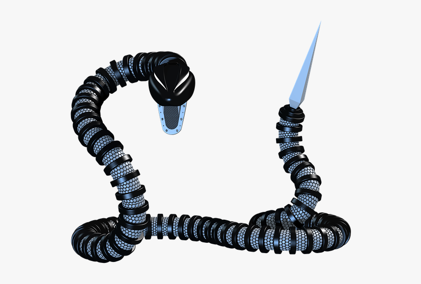 Robot, Snake, Metal, Mechanical, Flexible, 3d, Png - Imagenes De Animales Robots, Transparent Png, Free Download