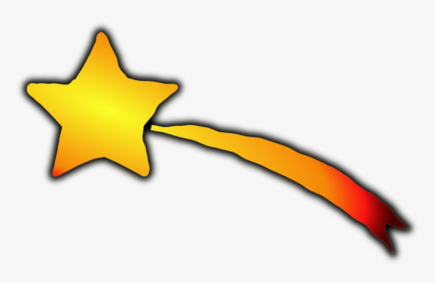 Shooting Star - Shooting Star Drawing Colored, HD Png Download, Free Download