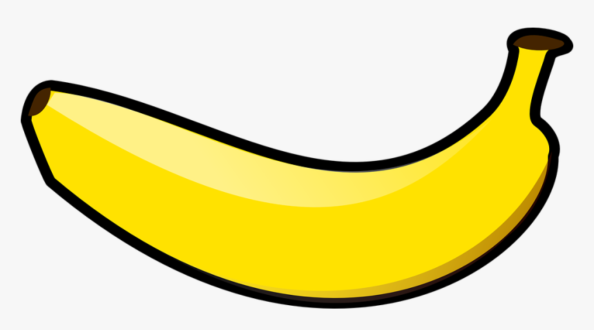 Banana, Fruit, Yellow, Ripe, Food - Banana Clipart, HD Png Download, Free Download