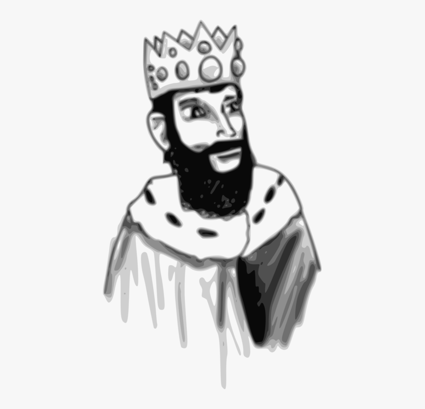 Human Behavior,head,art - King Cartoon Images Black And White, HD Png Download, Free Download