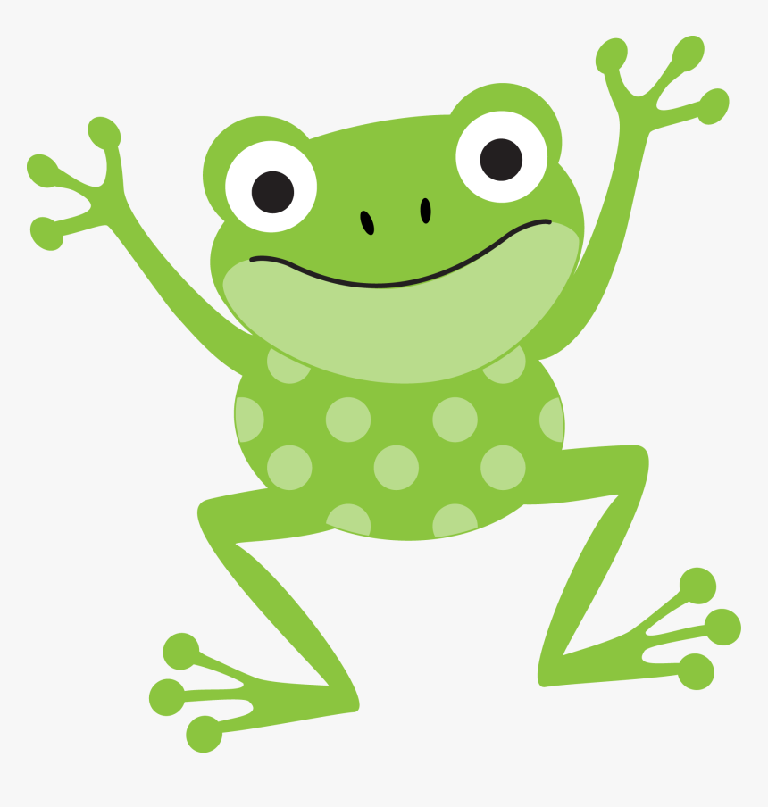 Green Frog Clipart Fat Frog - Cute Frog Clip Art, HD Png Download, Free Download