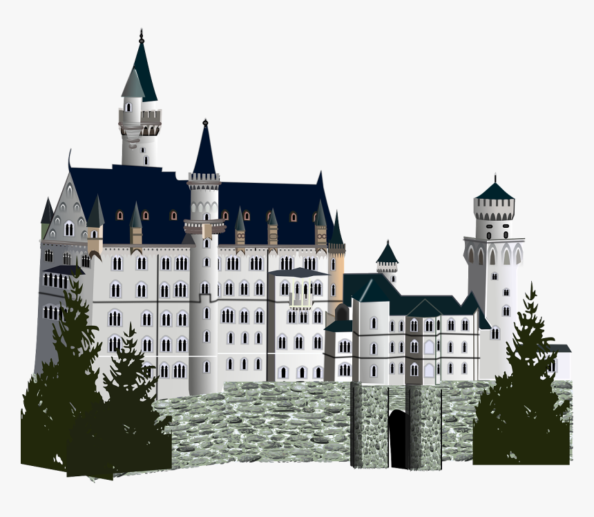 Fairy Tale Clipart German Castle - Neuschwanstein Castle, HD Png Download, Free Download