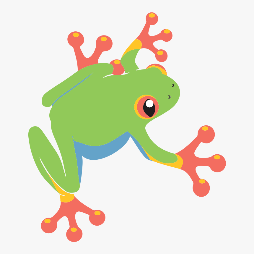 Clipart Frog Green Frog - Cartoon Clipart Tree Frog, HD Png Download, Free Download