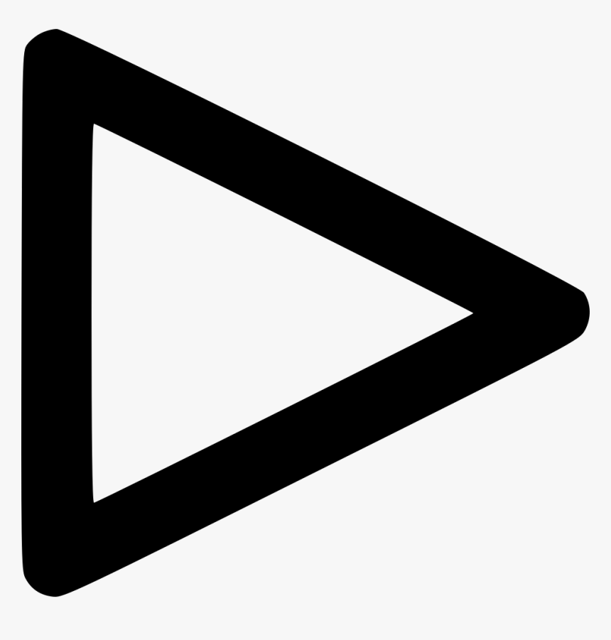 Play Audio Video App Ui Control Comments - Video Play Triangle Transparent, HD Png Download, Free Download