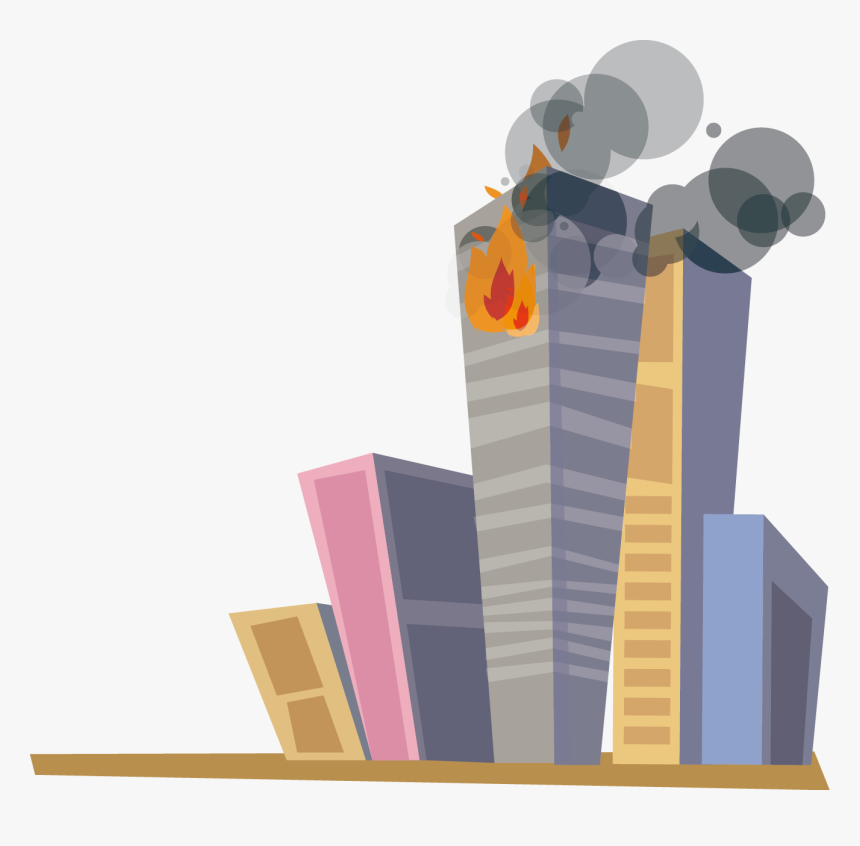 Cartoon Building On Fire - Building On Fire Animation, HD Png Download, Free Download