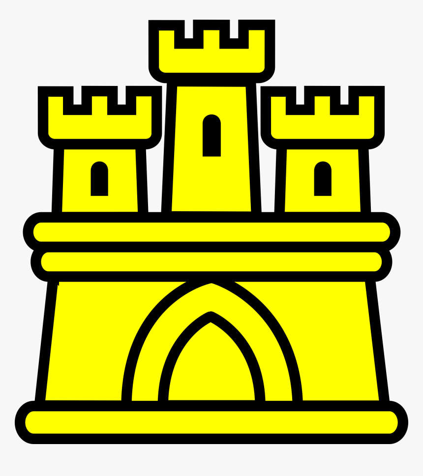 Castle 8 Clip Arts - Castle On Portugal's Flag, HD Png Download, Free Download