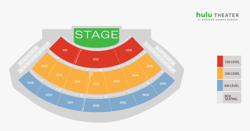 Hulu Theater At Madison Square Garden Seating, HD Png ...