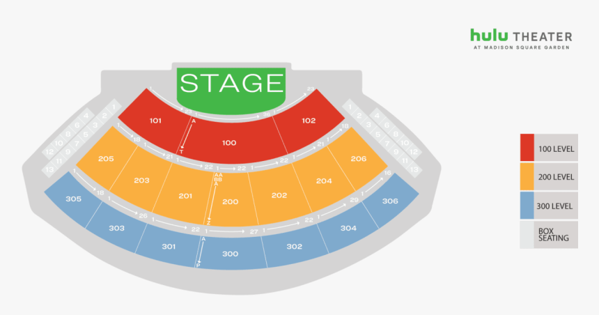 Square Garden Hulu Theater Seating Chart