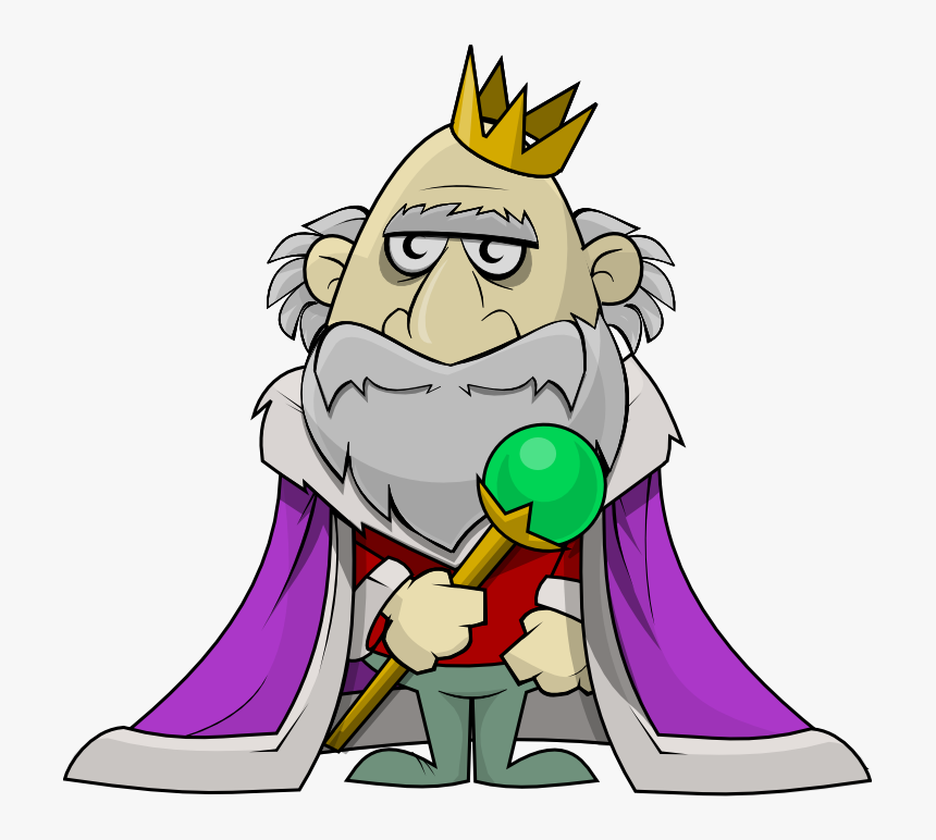 Mean King Clipart - King Clipart Transparent, HD Png Download - kindpng