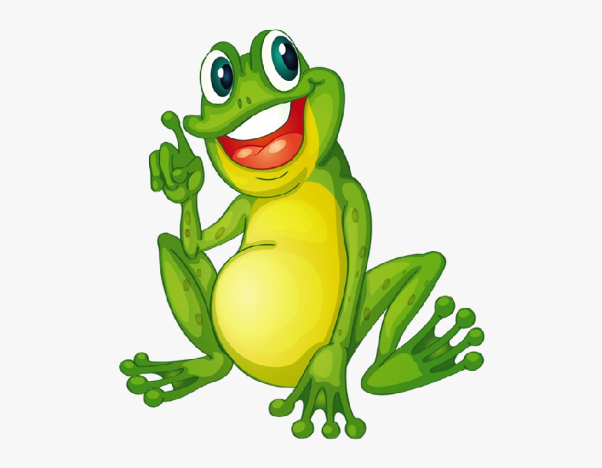 Funny Frog Cartoon Animal Clip Art Images - Animated Frog Transparent Background, HD Png Download, Free Download